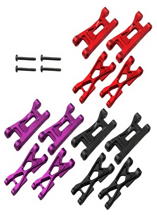FSDKEDUF Aluminum Front & Rear Suspension Arms Set fo Losi Micro-B & Micro-T - Durable CNC Upgrade Parts RC Car Accessories for Performance & Replacement (purple) - Image 2